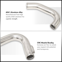 Load image into Gallery viewer, Audi A4 2002-2006 1.8T B6 Bolt-On Aluminum Polished Piping Kit + Blue Couplers