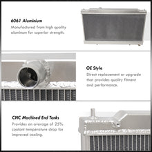 Load image into Gallery viewer, Mitsubishi Eclipse 1990-1994 Manual Transmission Aluminum Radiator