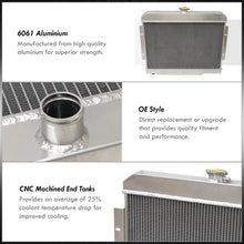 Load image into Gallery viewer, Jeep CJ5 1972-1983 / CJ6 1973-1975 / CJ7 1976-1986 3.8L 4.2L 5.0L Manual Transmission Aluminum Radiator