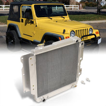 Load image into Gallery viewer, Jeep Wrangler TJ YJ 1987-2006 Automatic Transmission Aluminum Radiator