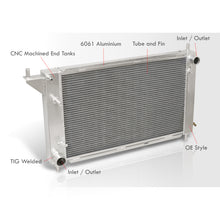 Load image into Gallery viewer, Ford Mustang GT V6 V8 1996 Manual Transmission Aluminum Radiator