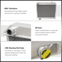 Load image into Gallery viewer, Cadillac Deville 1960-1965 / Eldorado 1960-1965 / Fleetwood 1960-1965 / Series 62 1960-1963 / Oldsmobile Starfire 1961-1962 / Super 88 1961-1962 Manual Transmission Aluminum Radiator
