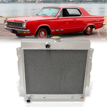 Load image into Gallery viewer, Dodge Dart 1965-1966 / Charger 1966-1969 / Coronet 1965-1969 / Plymouth Fury 1963-1967 / Satellite 1965-1967 / Belvedere 1963-1967 / Valiant 1966-1969 / Savoy 1963-1964 4.5L-7.2L 273 V8 Automatic & Manual Transmission Aluminum Radiator