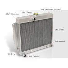 Load image into Gallery viewer, Dodge Dart 1965-1966 / Charger 1966-1969 / Coronet 1965-1969 / Plymouth Fury 1963-1967 / Satellite 1965-1967 / Belvedere 1963-1967 / Valiant 1966-1969 / Savoy 1963-1964 4.5L-7.2L 273 V8 Automatic & Manual Transmission Aluminum Radiator
