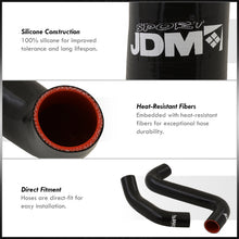 Load image into Gallery viewer, Subaru Impreza WRX STI EJ20 EJ25 2002-2007 Silicone Radiator Hoses Black