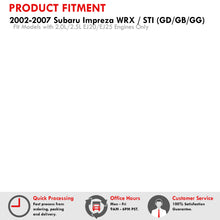 Load image into Gallery viewer, Subaru Impreza WRX STI EJ20 EJ25 2002-2007 Silicone Radiator Hoses Black