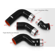 Load image into Gallery viewer, VW Golf MK5 FSi 2.0T 2006-2009 Silicone Intercooler Hoses Black