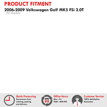 Load image into Gallery viewer, VW Golf MK5 FSi 2.0T 2006-2009 Silicone Intercooler Hoses Red