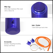 Load image into Gallery viewer, Universal 8" Cylinder 800ML Radiator Tank Blue