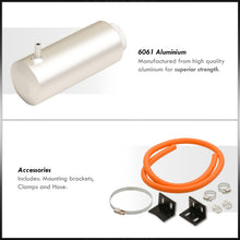 Load image into Gallery viewer, Universal 8" Cylinder 800ML Radiator Tank Silver