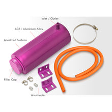Load image into Gallery viewer, Universal 8" Cylinder 800ML Radiator Tank Purple