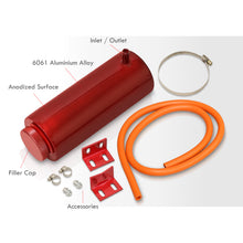 Load image into Gallery viewer, Universal 8" Cylinder 800ML Radiator Tank Red