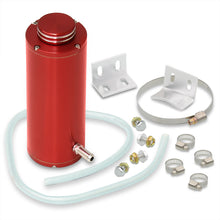 Load image into Gallery viewer, Universal 8" Cylinder 800ML Radiator Tank Red with Polished Ring Cap