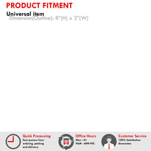 Load image into Gallery viewer, Universal 8" Cylinder 800ML Radiator Tank Red with Polished Ring Cap