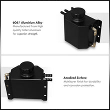 Load image into Gallery viewer, Universal 1L Radiator Coolant Overflow Tank Black