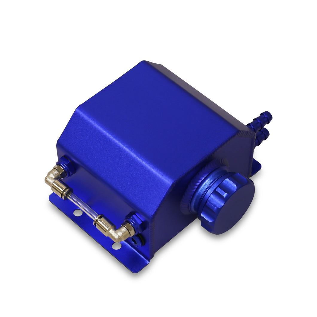 Universal 1L Radiator Coolant Overflow Tank Blue