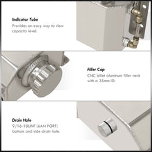 Load image into Gallery viewer, Universal 1L Radiator Coolant Overflow Tank Chrome