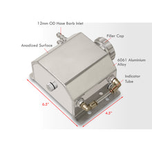 Load image into Gallery viewer, Universal 1L Radiator Coolant Overflow Tank Chrome