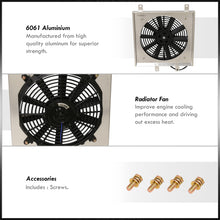 Load image into Gallery viewer, Honda Civic 1992-2000 M/T Aluminum Radiator Single Fan Shroud