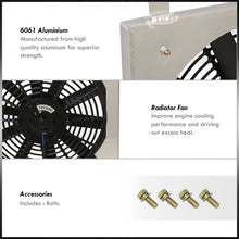 Load image into Gallery viewer, Honda Civic 1992-2000 A/T Aluminum Radiator Single Fan Shroud