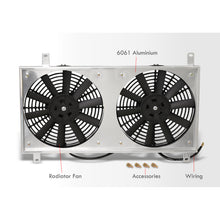 Load image into Gallery viewer, Mazda Miata 1990-1997 M/T Aluminum Radiator Dual Fan Shroud