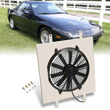 Load image into Gallery viewer, Mazda RX7 FC3S 1989-1991 M/T Aluminum Radiator Single Fan Shroud