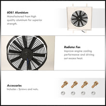 Load image into Gallery viewer, Mazda RX7 FC3S 1989-1991 M/T Aluminum Radiator Single Fan Shroud