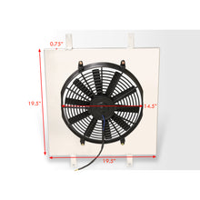 Load image into Gallery viewer, Mazda RX7 FC3S 1989-1991 M/T Aluminum Radiator Single Fan Shroud