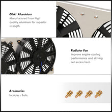 Load image into Gallery viewer, Toyota Corolla AE86 1984-1987 Aluminum Radiator Dual Fan Shroud