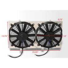 Load image into Gallery viewer, Toyota Corolla AE86 1984-1987 Aluminum Radiator Dual Fan Shroud