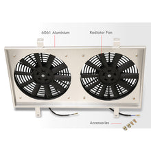 Load image into Gallery viewer, Nissan 240SX S14 KA24DE 1995-1998 M/T Aluminum Radiator Dual Fan Shroud