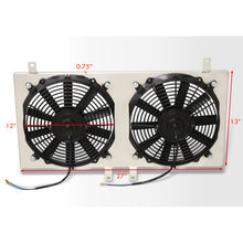 Load image into Gallery viewer, Eagle Talon 1990-1994 / Mitsubishi Eclipse 1990-1994 / Plymouth Laser 1990-1994 M/T Aluminum Radiator Dual Fan Shroud