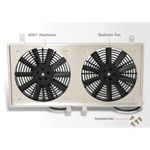 Load image into Gallery viewer, Mitsubishi Eclipse Turbo 1995-1999 / Eagle Talon TSI 1995-1998 M/T Aluminum Radiator Dual Fan Shroud