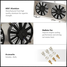 Load image into Gallery viewer, Subaru WRX STI 2002-2007 M/T Aluminum Radiator Dual Fan Shroud