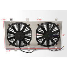 Load image into Gallery viewer, Subaru WRX STI 2002-2007 M/T Aluminum Radiator Dual Fan Shroud