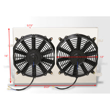 Load image into Gallery viewer, Scion TC 2005-2010 M/T Aluminum Radiator Dual Fan Shroud