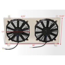 Load image into Gallery viewer, Acura RSX DC5 K20 2002-2006 M/T Aluminum Radiator Dual Fan Shroud