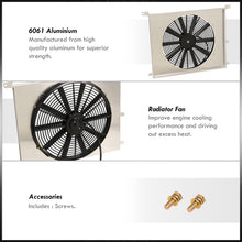 Load image into Gallery viewer, BMW E36 1992-1998 M/T Aluminum Radiator Single Fan Shroud