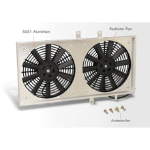 Load image into Gallery viewer, Honda CRX 1988-1991 M/T Aluminum Radiator Dual Fan Shroud