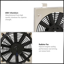 Load image into Gallery viewer, Mazda RX8 2004-2008 Aluminum Radiator Dual Fan Shroud
