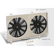 Load image into Gallery viewer, Mazda RX8 2004-2008 Aluminum Radiator Dual Fan Shroud