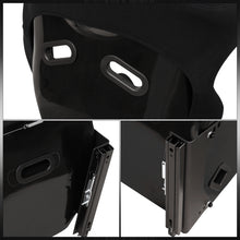 Load image into Gallery viewer, Universal ProRacer Style Bucket Racing Seats + Sliders Black Cloth