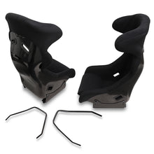 Load image into Gallery viewer, Universal ProRacer Style Bucket Racing Seats + Sliders Black Cloth
