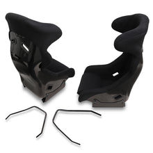 Load image into Gallery viewer, Universal ProRacer Style Bucket Racing Seats + Sliders Black Cloth