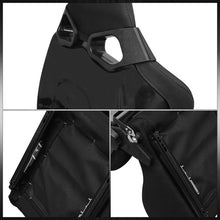 Load image into Gallery viewer, Universal Cuga Style Reclinable Racing Seats + Sliders Black Cloth