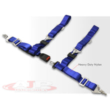 Load image into Gallery viewer, Universal 4 Point 2" Racing Seat Harness Belts Blue