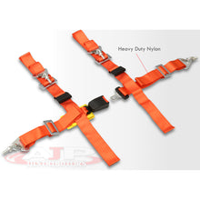 Load image into Gallery viewer, Universal 4 Point 2" Racing Seat Harness Belts Red with Yellow Strap