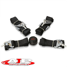 Load image into Gallery viewer, Universal 4 Point Camlock 2" Racing Seat Harness Belts Black