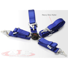 Load image into Gallery viewer, Universal 4 Point Camlock 2" Racing Seat Harness Belts Blue