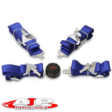 Load image into Gallery viewer, Universal 4 Point Camlock 2" Racing Seat Harness Belts Blue